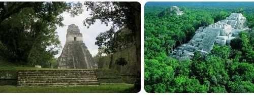 The Tikal Pyramids in Guatemala